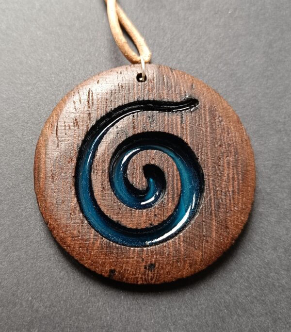 COLGANTE MADERA ESPIRAL